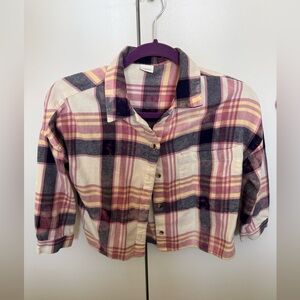 Next Pink and Cream Plaid Shirt